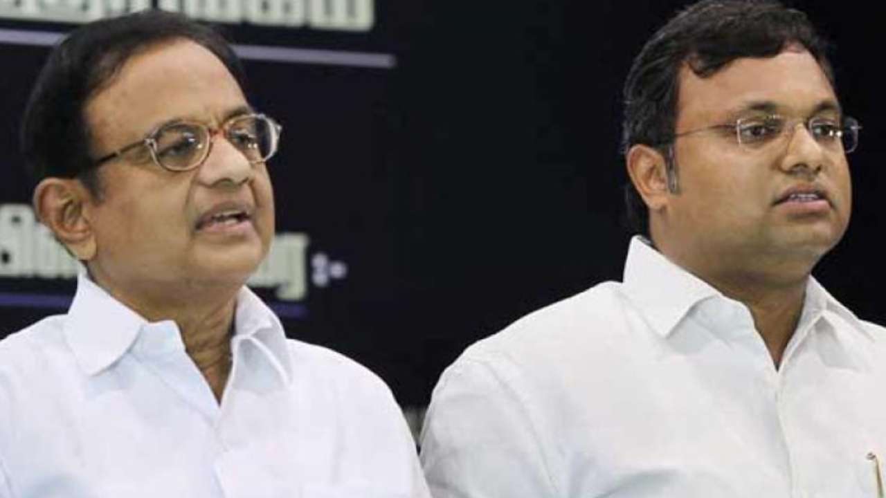 P Chidambaram and Karti Chidambaram
