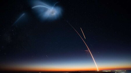 Falcon 9's first West Coast land landing