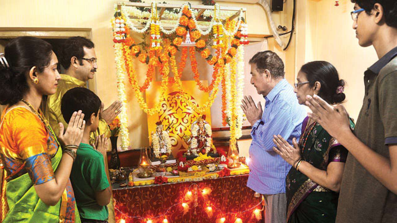 Avoid wearing slipper in Puja room