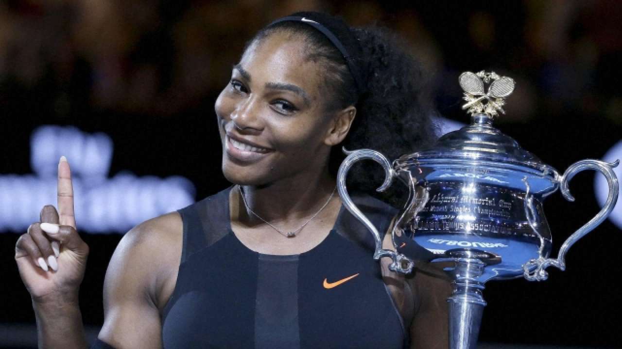 Serena Williams after winning Aus Open