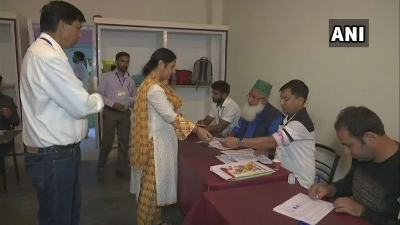 Voting underway for the second phase of urban local bodies elections in Katra, Jammu and Kashmir 