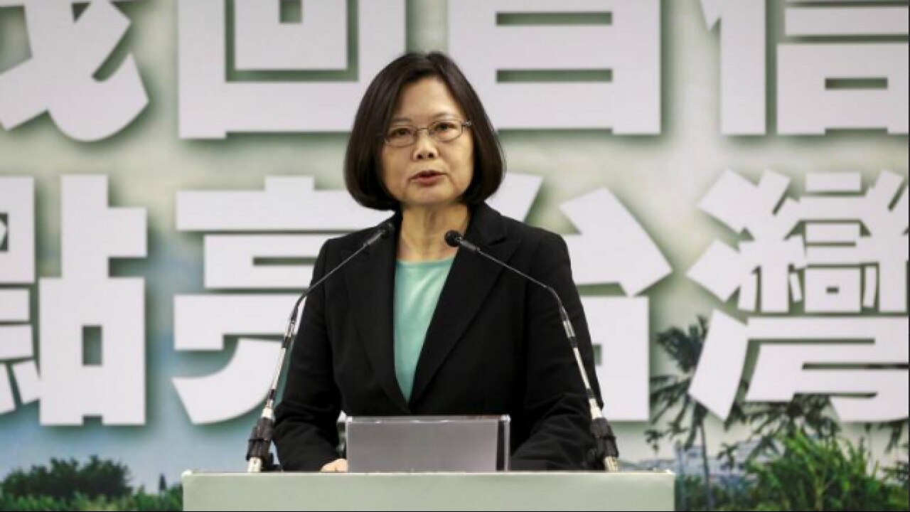 (Taiwan's President Tsai Ing-wen) 