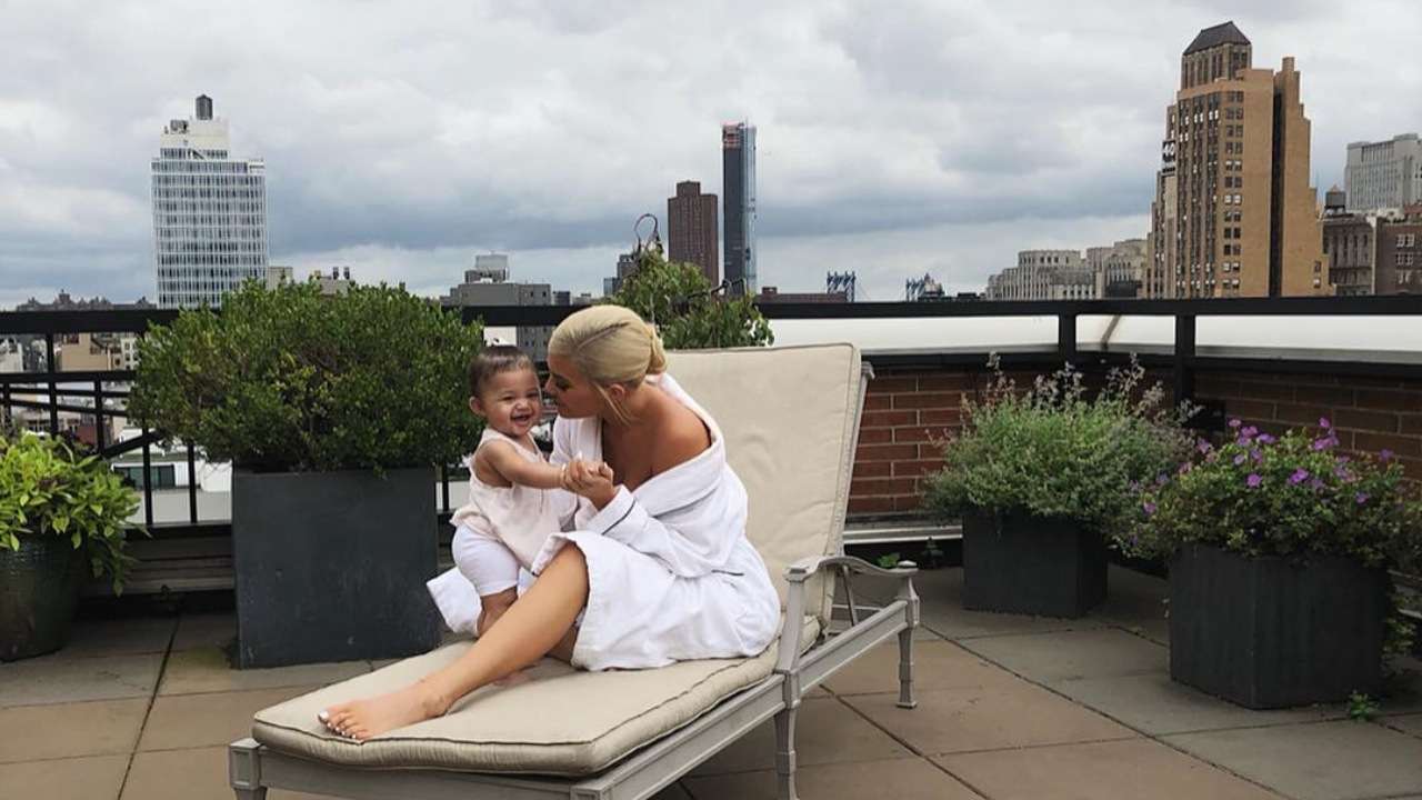Kylie Jenner with Stormi