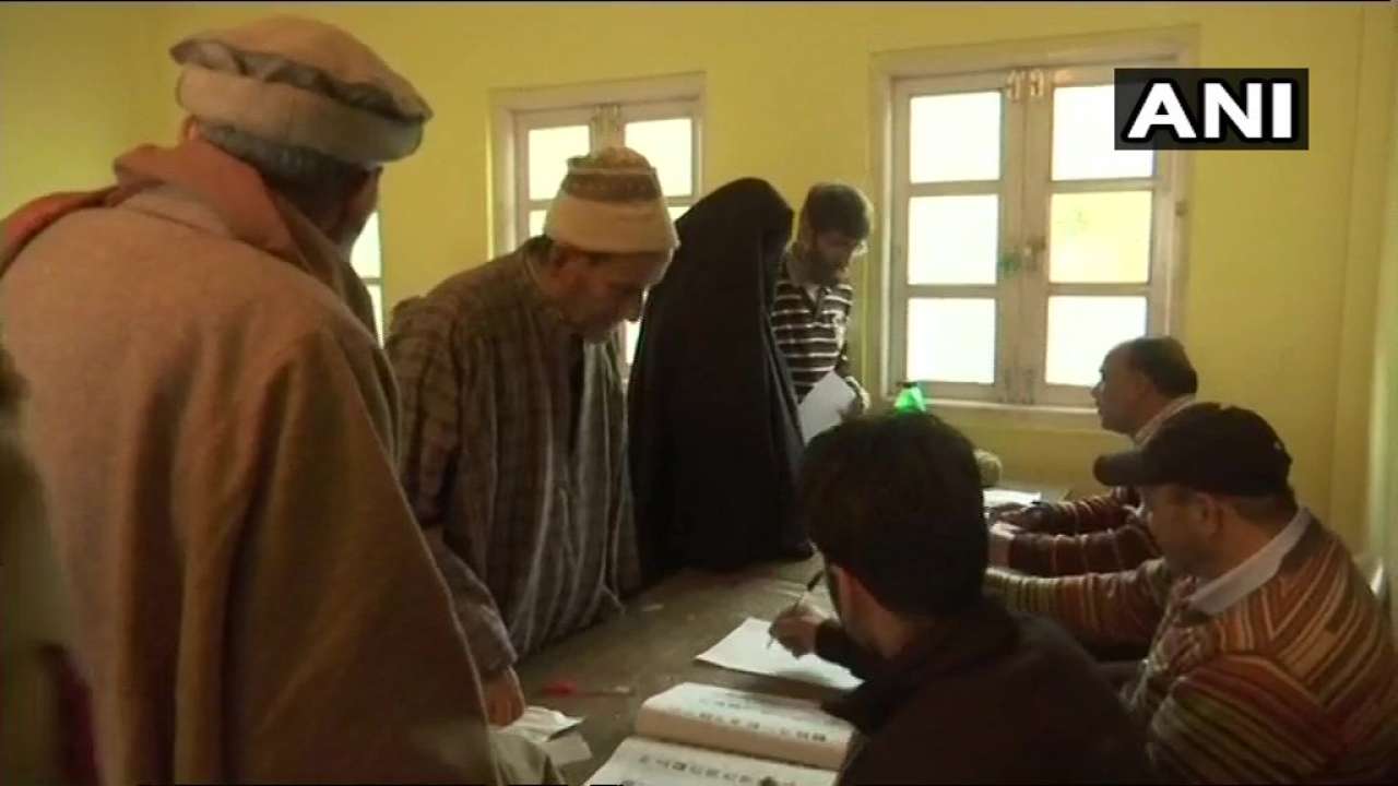 Voting underway for the third phase of urban local body polls in Baramulla's Uri