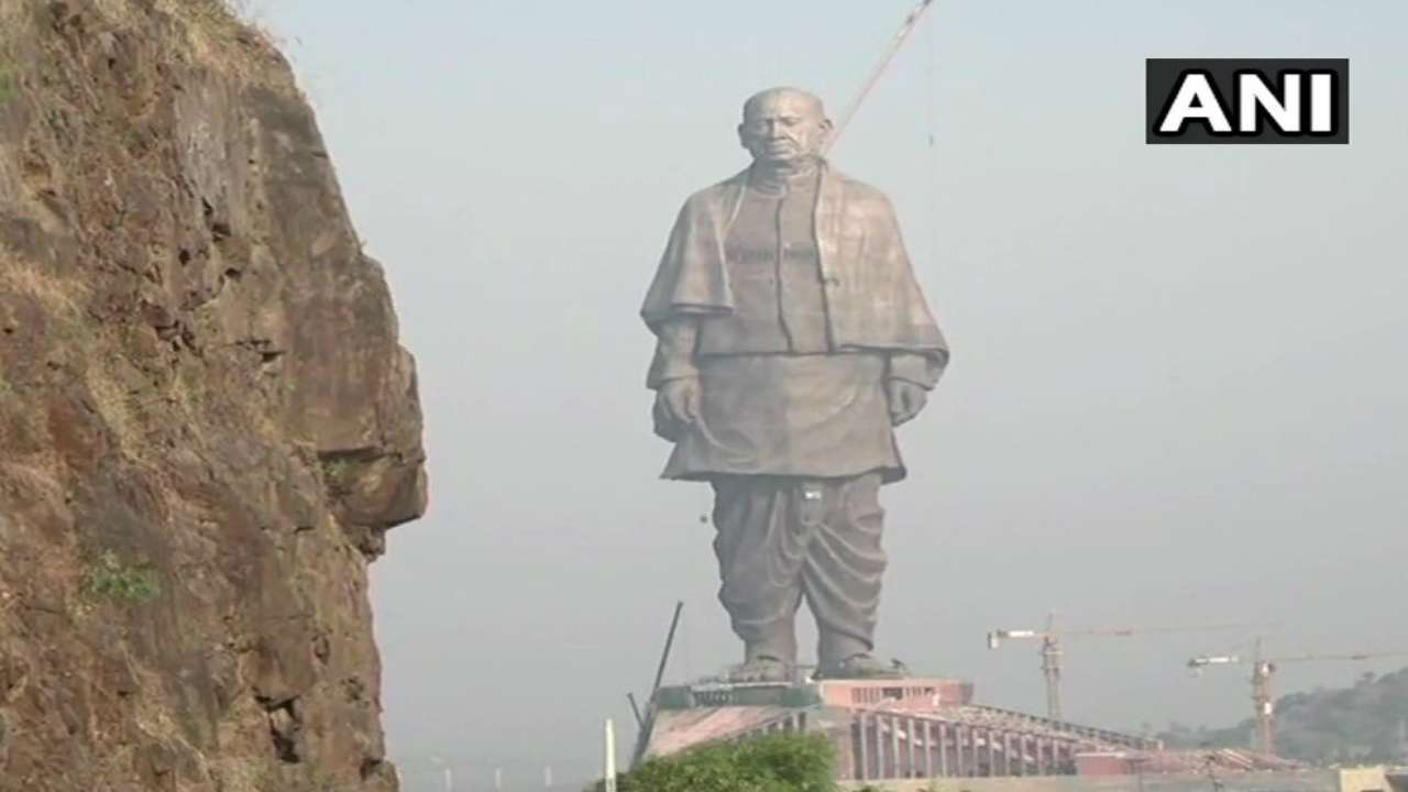 Pm modi to unveil statue of unity on oct 31: preparation on for inauguration of sardar patel memorial in gujarat - pics