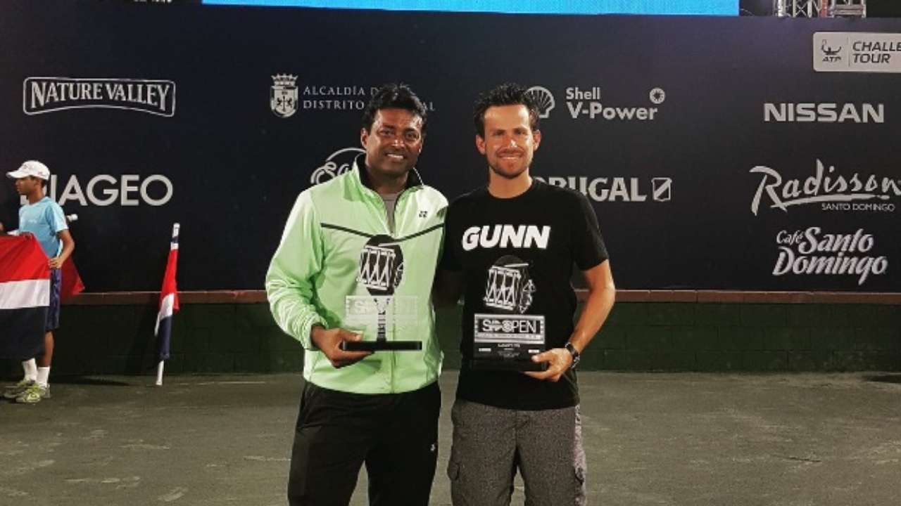 Leander Paes with his Mexican Partner Miguel Angel Reyyes-Varela