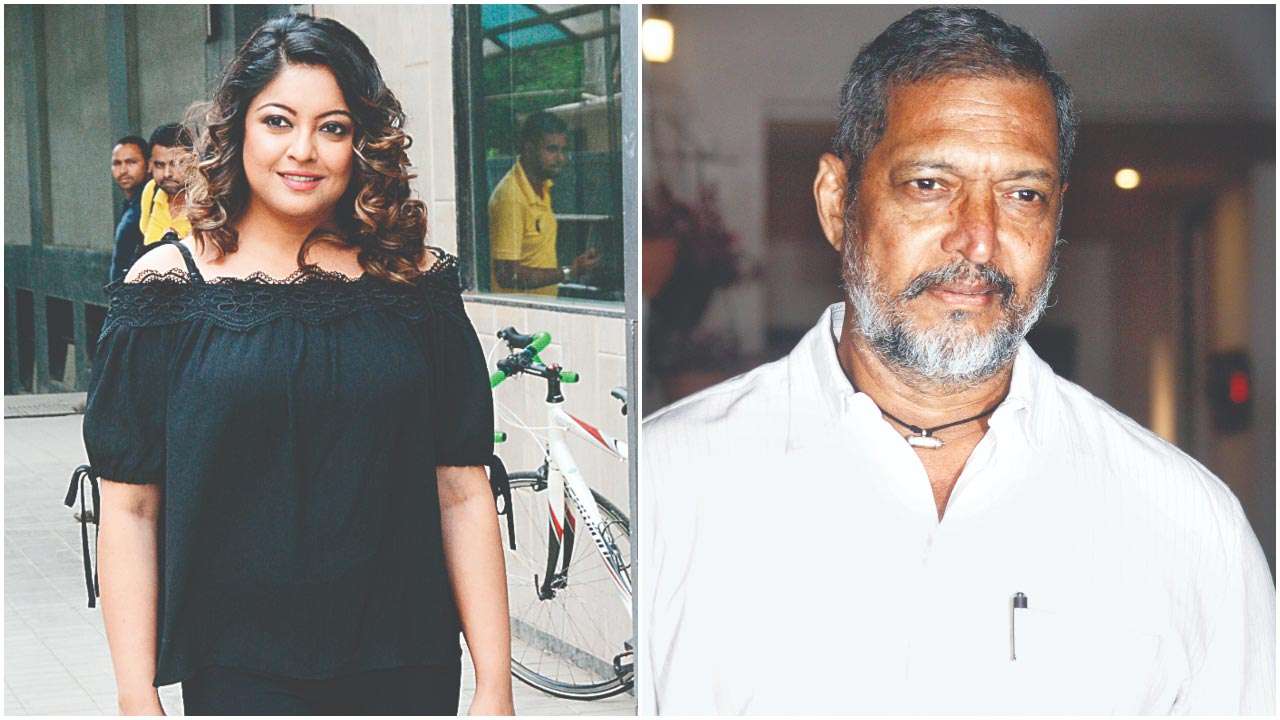 Tanushree Dutta and (right) Nana Patekar