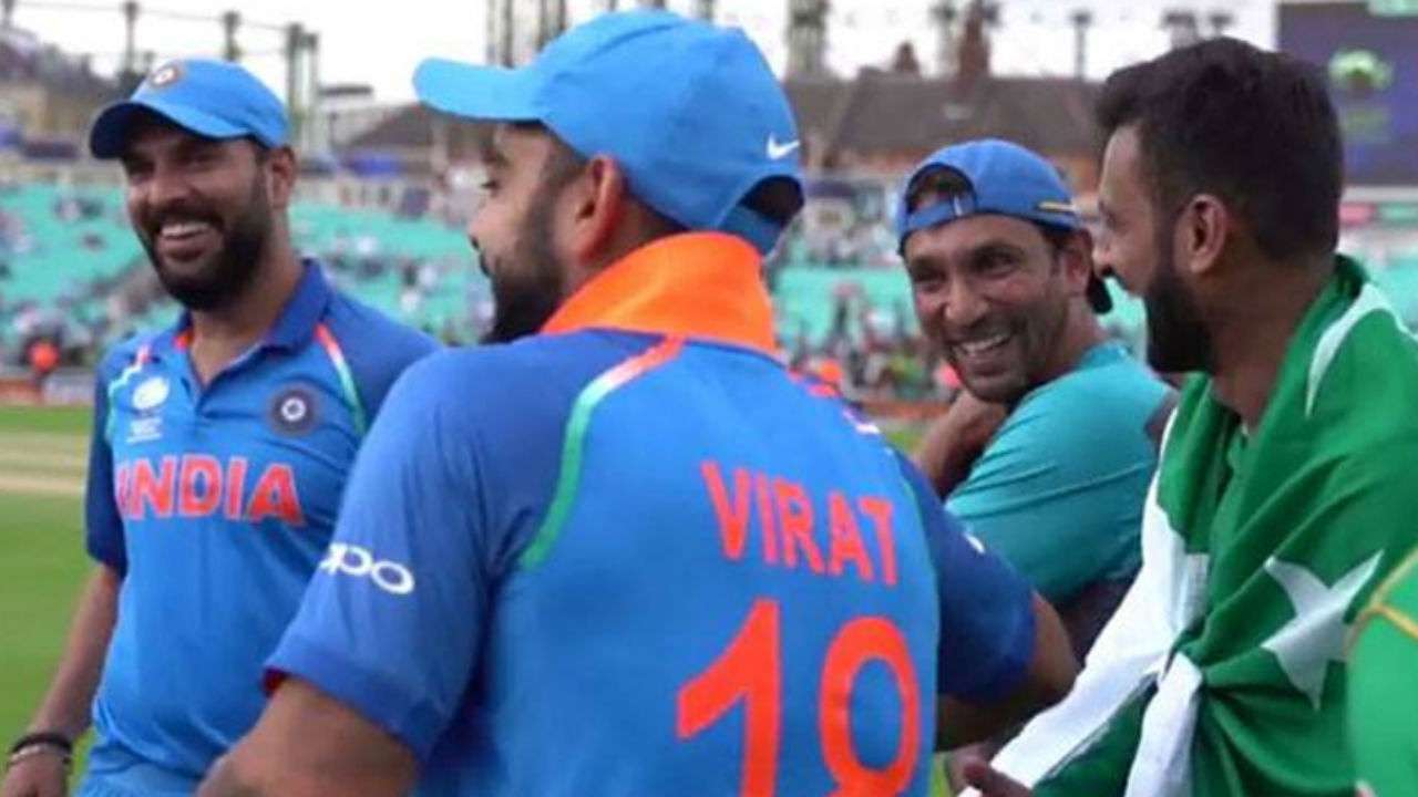 Shoaib Malik, Virat Kohli, Yuvraj Singh and Azhar Ali