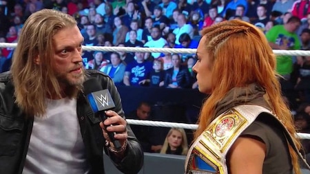 Edge talks to Becky Lynch and Charlotte Flair