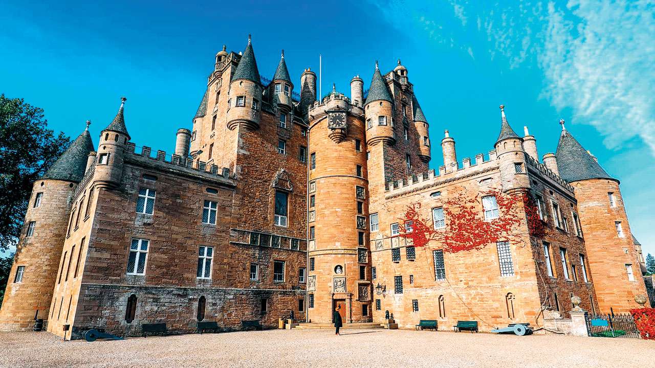 Glamis Castle in Glamis, Scotland