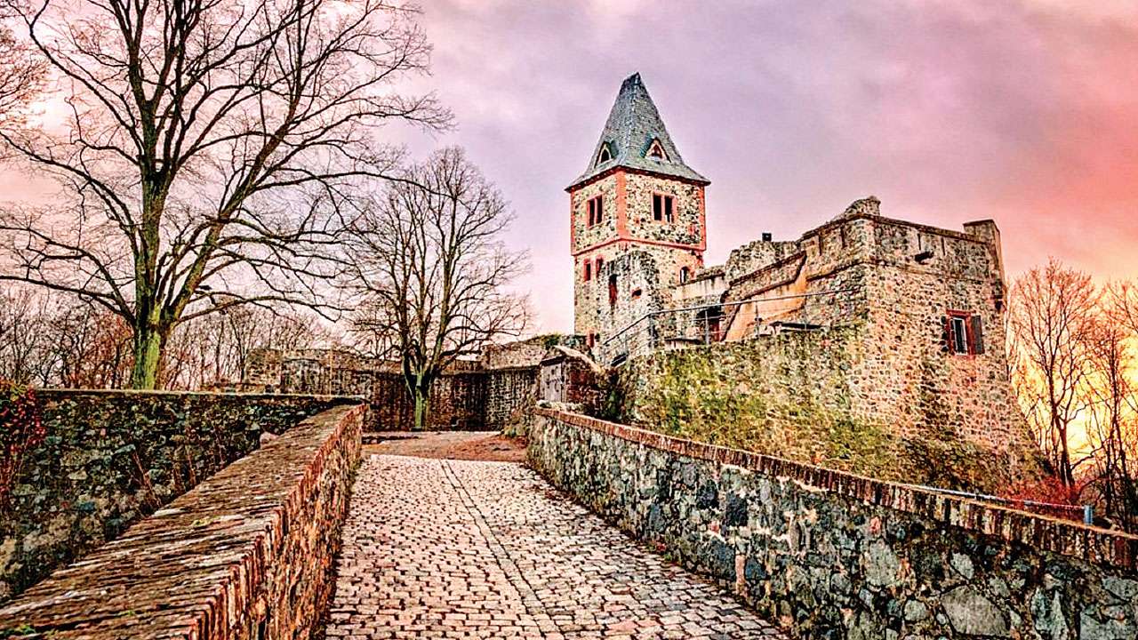 Frankenstein Castle in Darmstadt, Germany