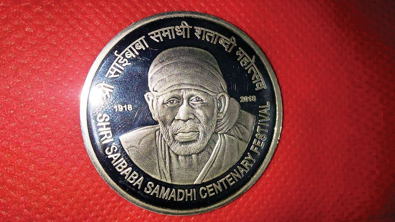 Silver coin to commemorate centenary year of Sai Baba Samadhi