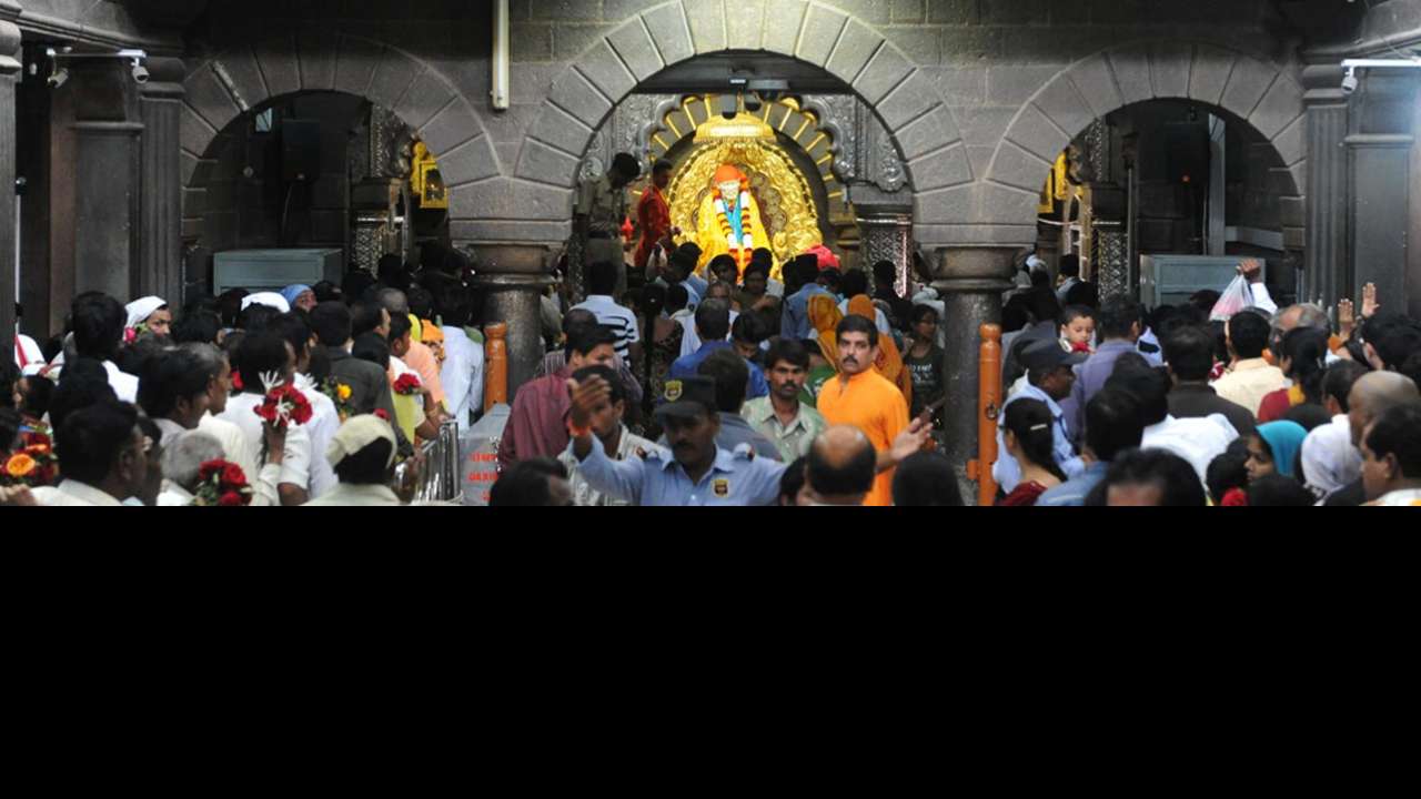 Lakhs of devotees in temple town Shirdi