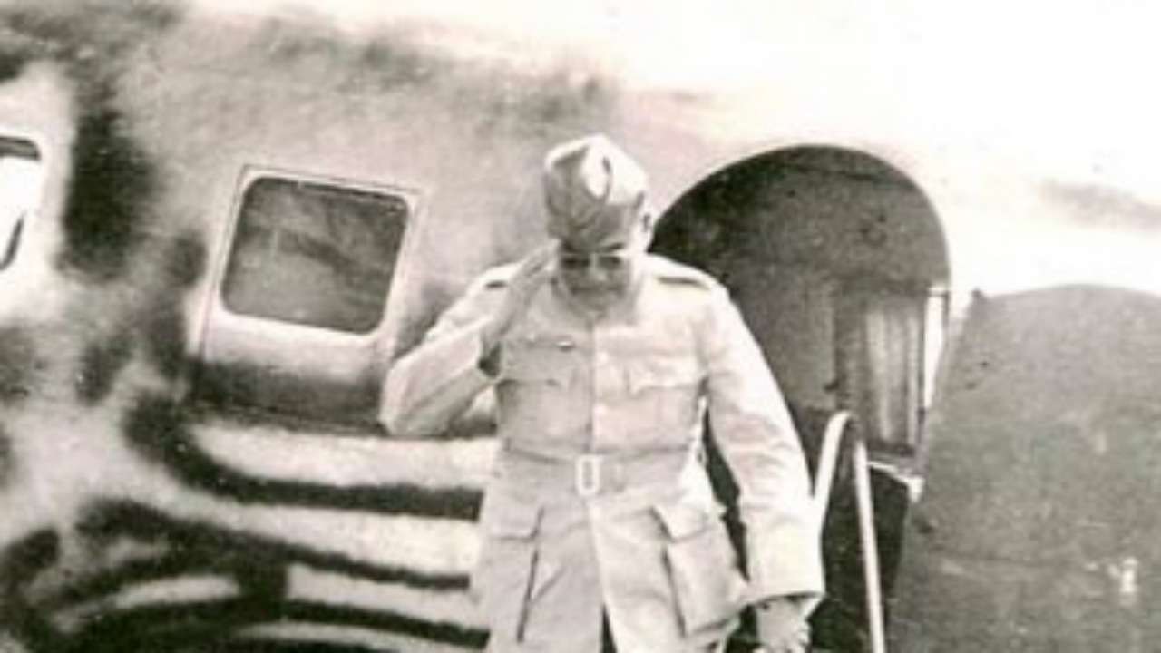 Netaji at Saigon Airport: 1945