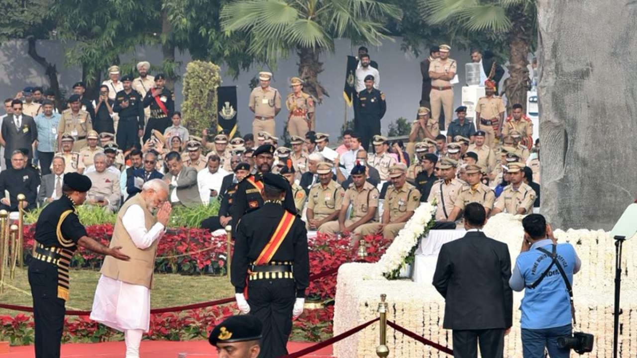 PM Modi inaugurated a refurbished national police memorial and a museum in Delhi on the National Police Commemoration Day (PIB)