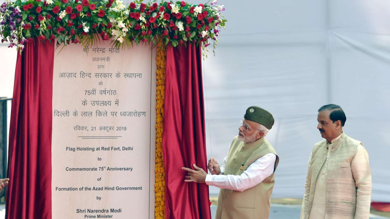 PM pays tribute to Azad Hind Pic 1