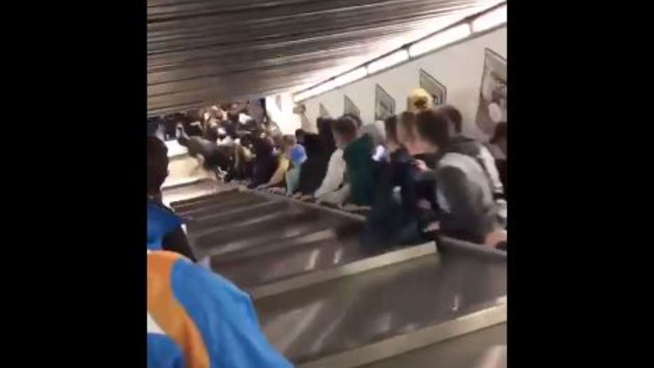 Watch More than 20 injured in Rome escalator collapse