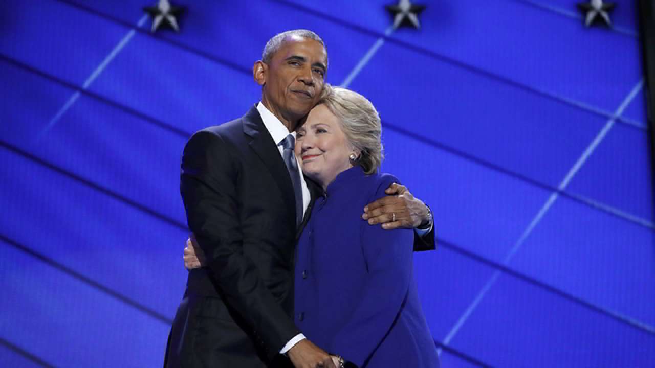 Barack Obama and Hillary Clinton