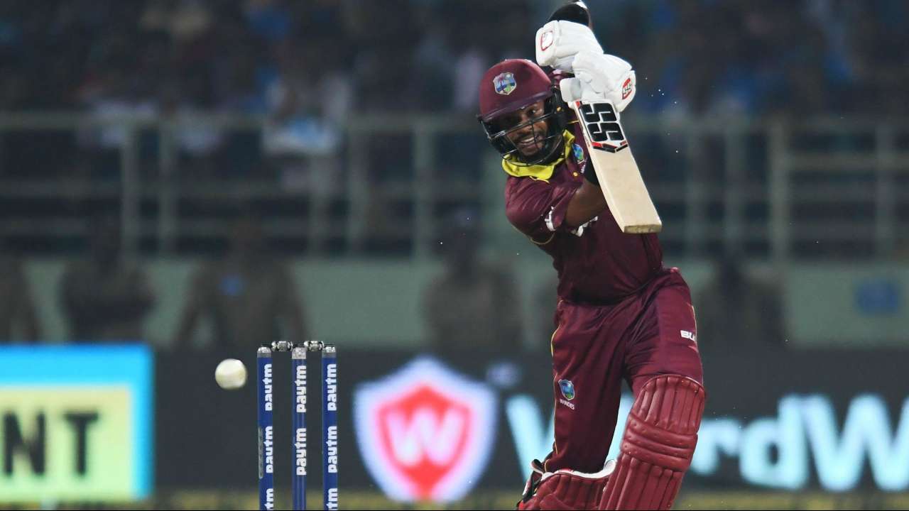 Shai Hope in action on Wednesday
