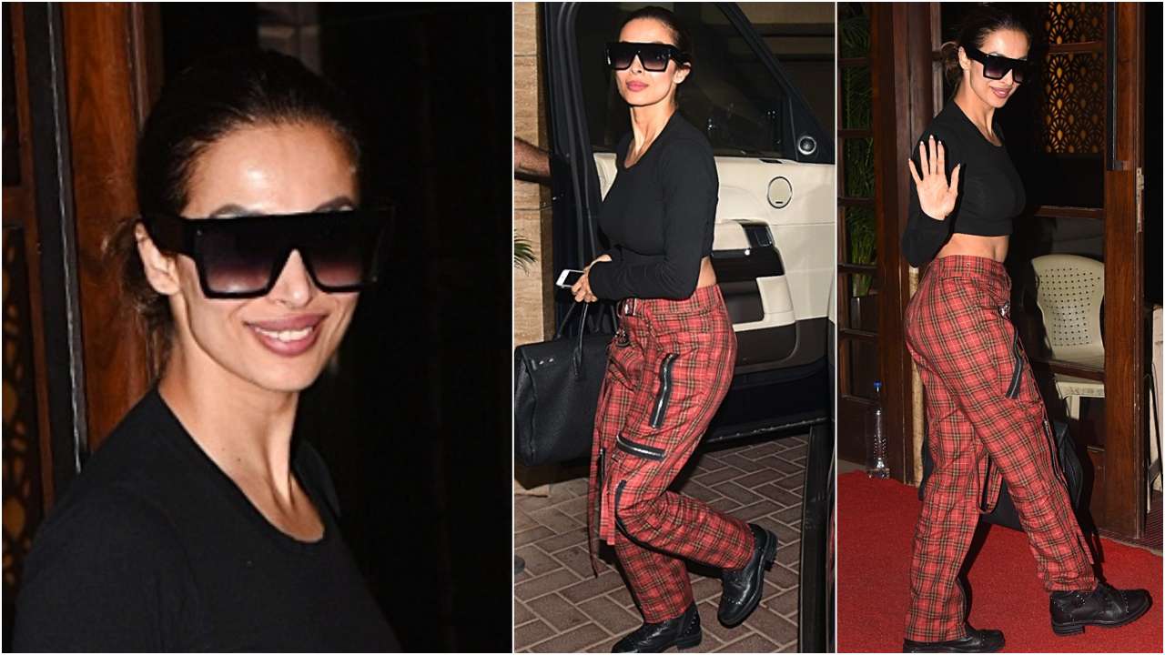 Malaika Arora clicked outside her house