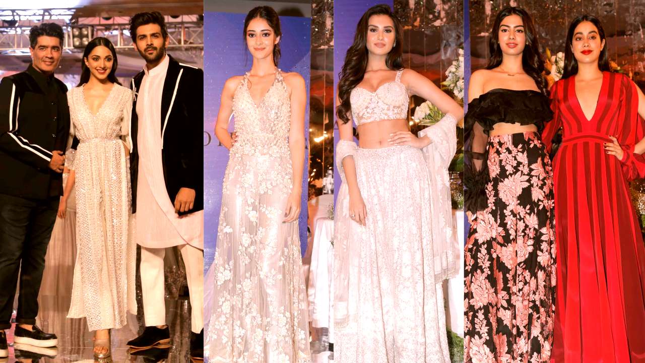 Kiara Advani, Kartik Aryan, Ananya Pandey, Tara Sutaria, Khushi and Janhvi Kapoor