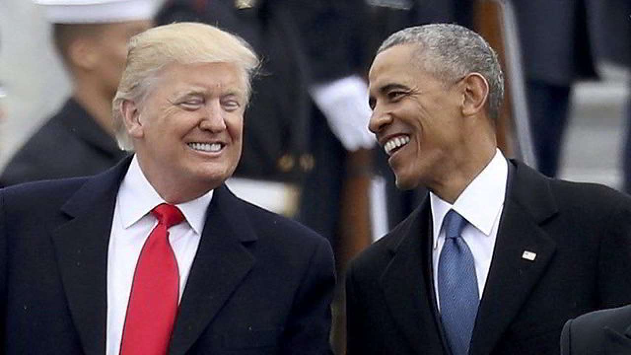 Barack Obama and Donald Trump