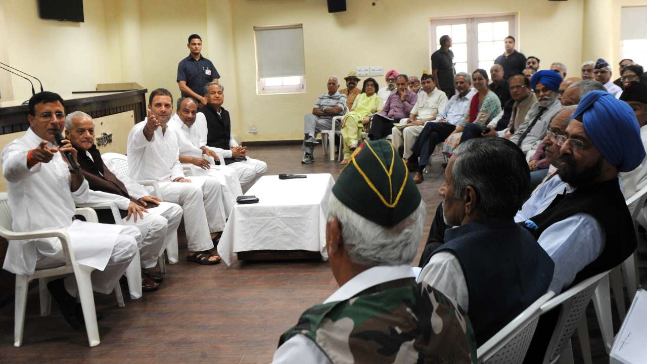 Rahul Gandhi meeting veterans over OROP issue
