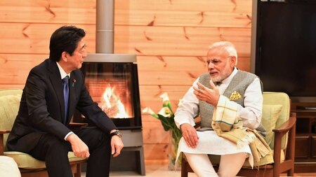 PM Modi at Japanese PM's Villa Pic 3