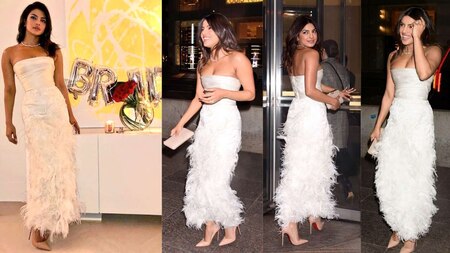 Priyanka Chopra basically wore a wedding gown to her bridal shower!