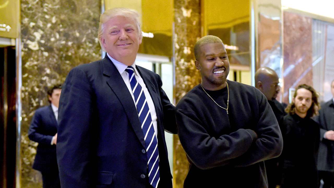 Kanye West with Donald Trump