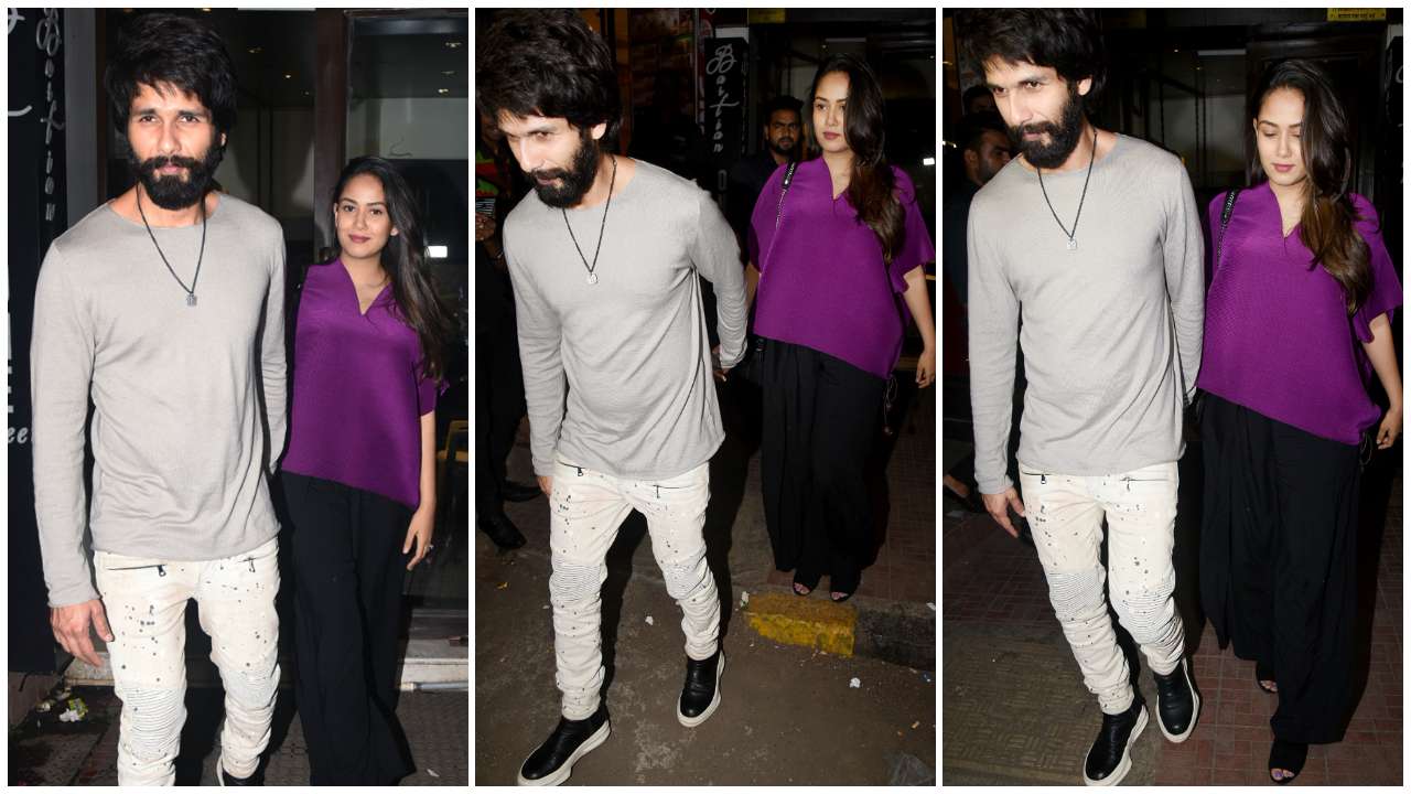 Shahid Kapoor with wife Mira Rajput Kapoor