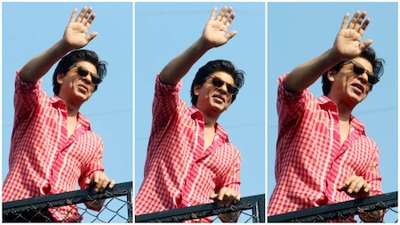 Shah Rukh Khan greets fans