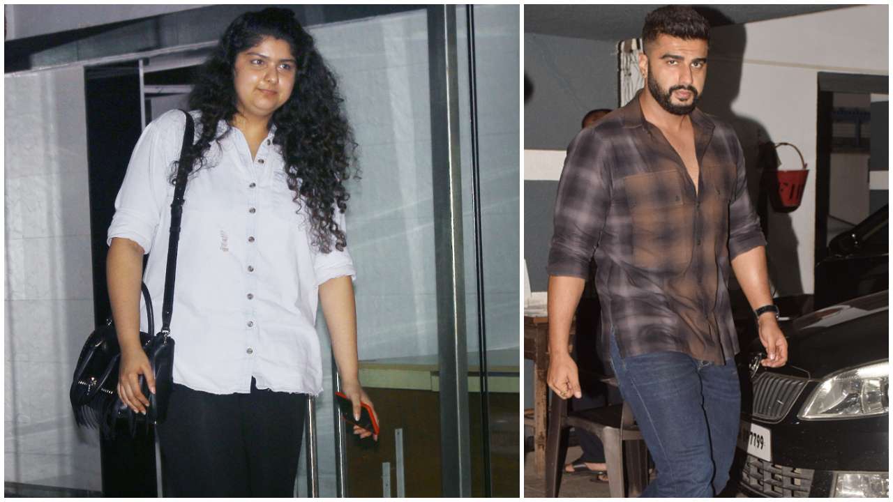 Anshula and Arjun Kapoor arrive for the celebration