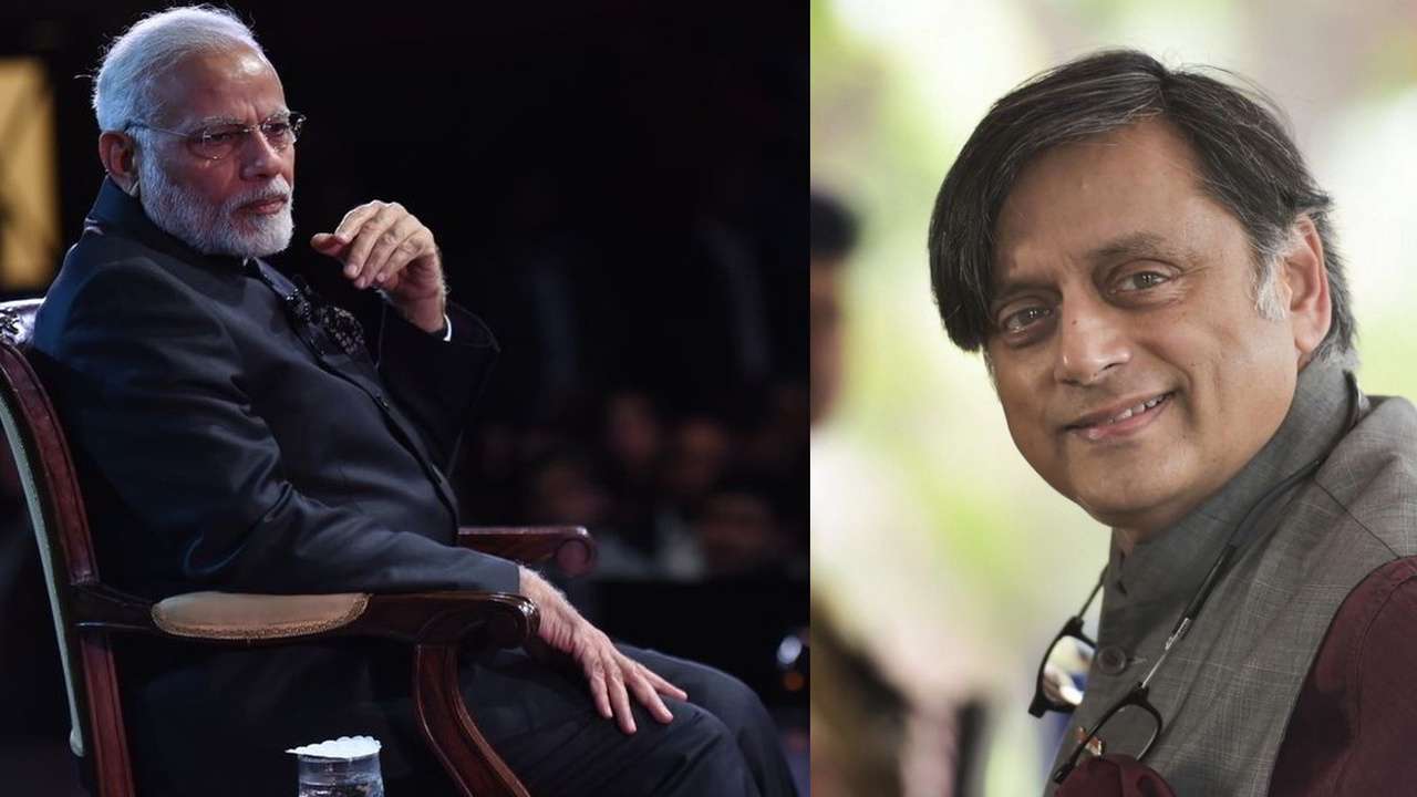 PM Modi and Shashi Tharoor