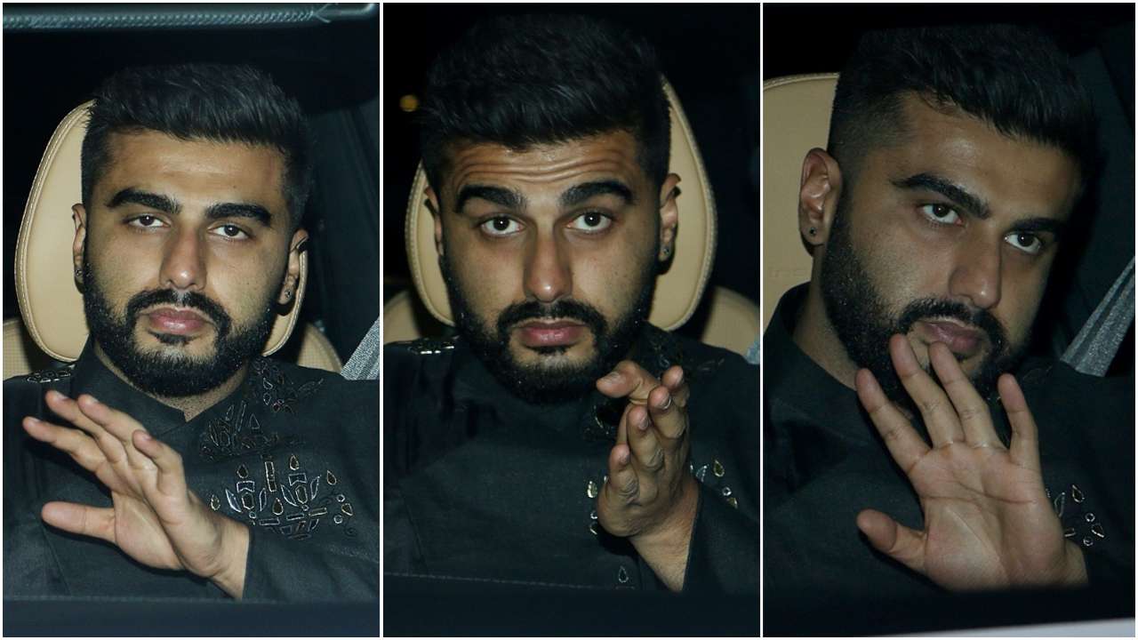 Arjun Kapoor waves to the paps