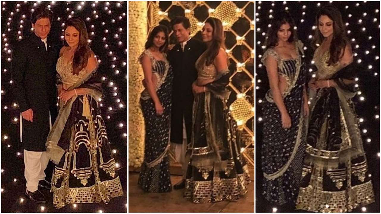 The royal couple: Shah Rukh and Gauri with daugher Suhana