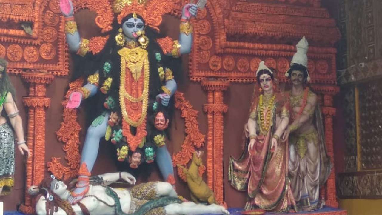 Celebrated at midnight on Amavasya