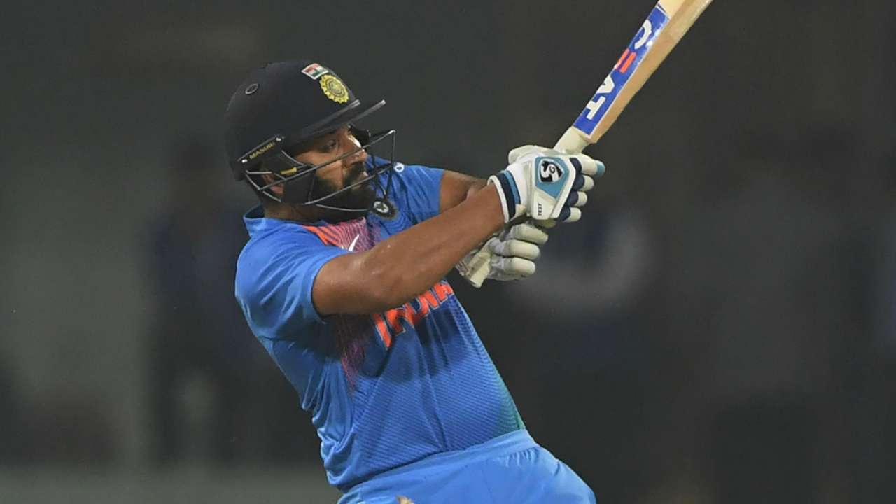 Rohit Sharma in action on Tuesday