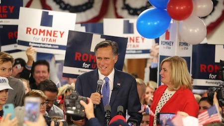 Republican Mitt Romney elected to Senate