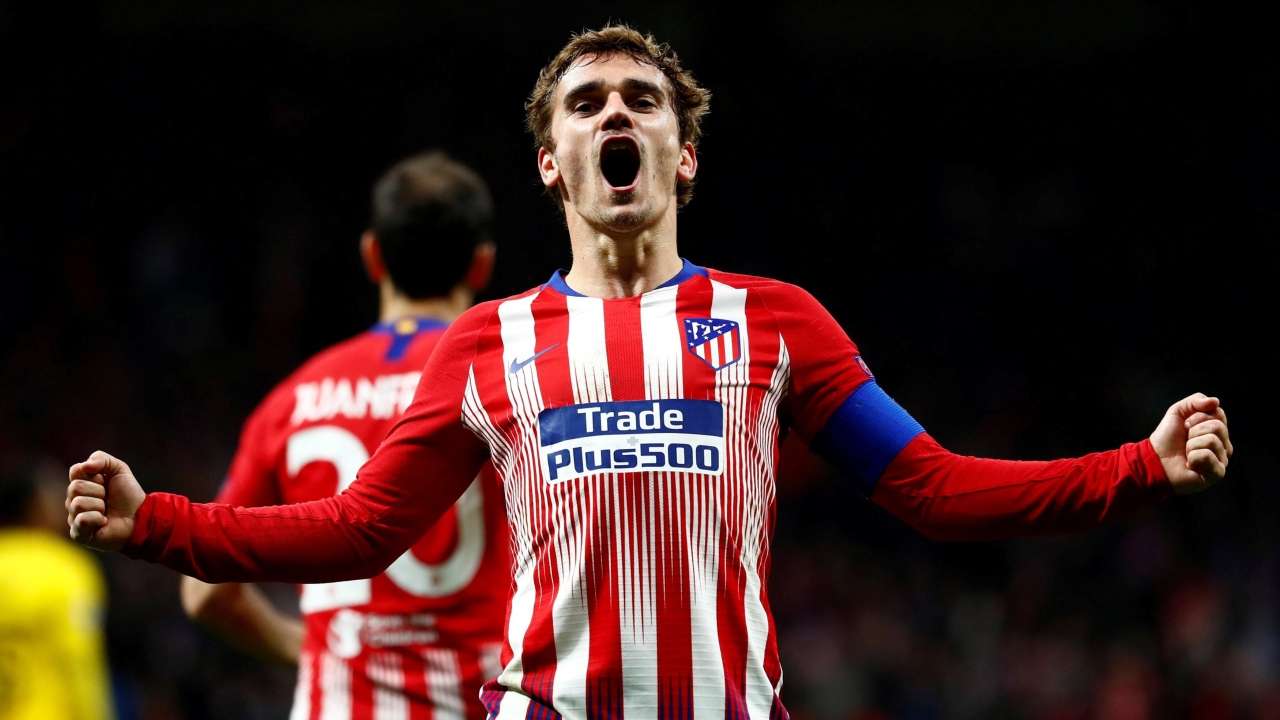 Greizmann after scoring goal
