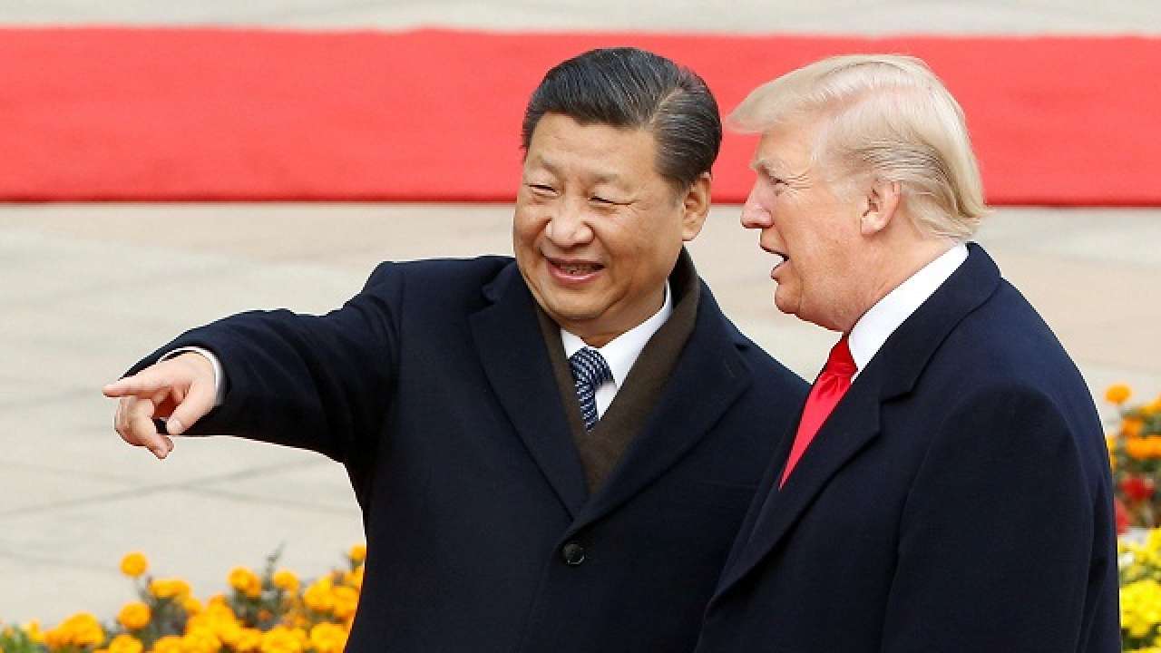 File photo of Xi Jinping and Donald Trump