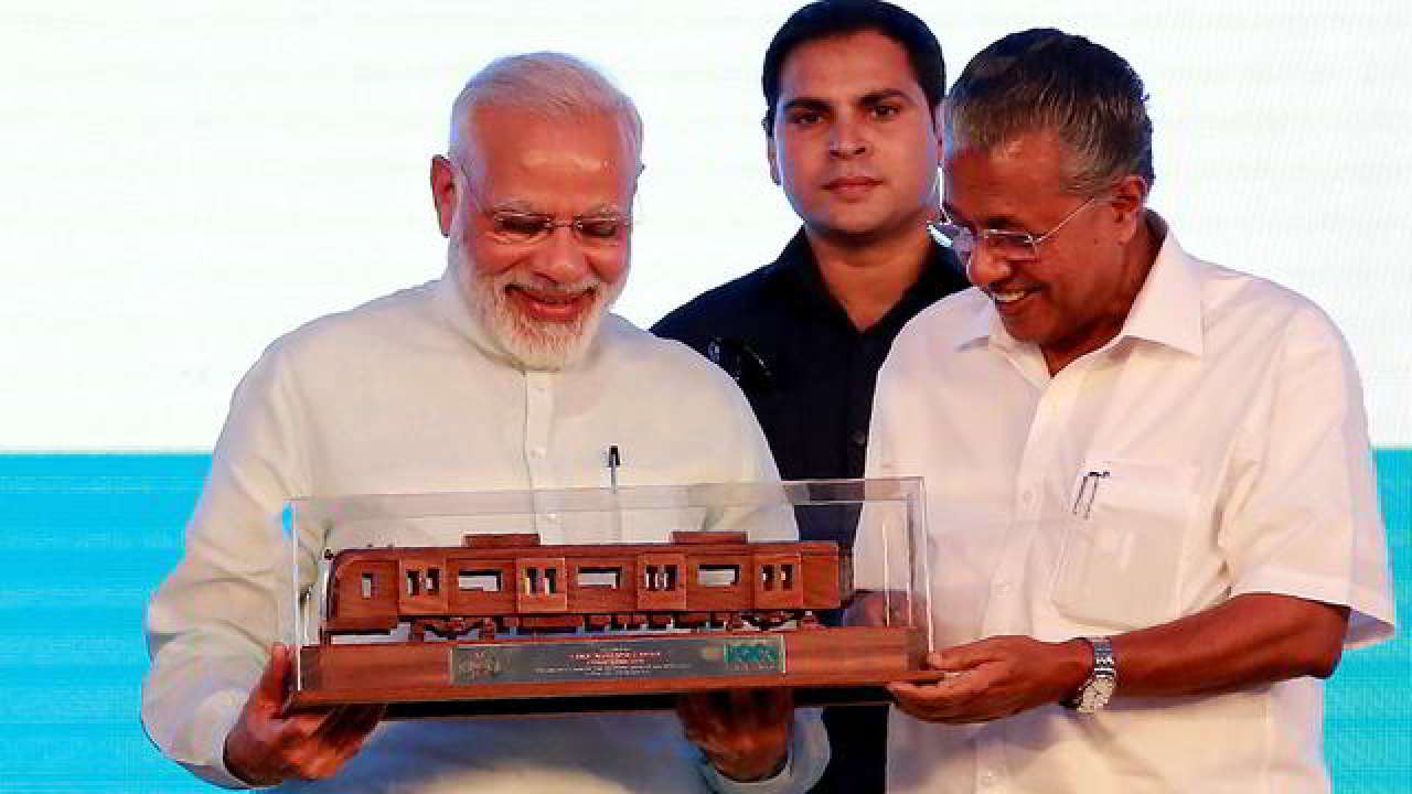 PM Modi with CM Vijayan