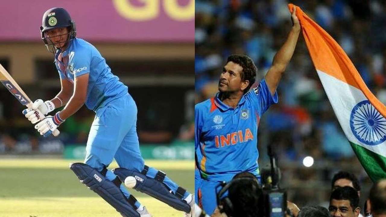 Harmanpreet Kaur and Sachin Tendulkar Harmanpreet Kaur and Sachin Tendulkar