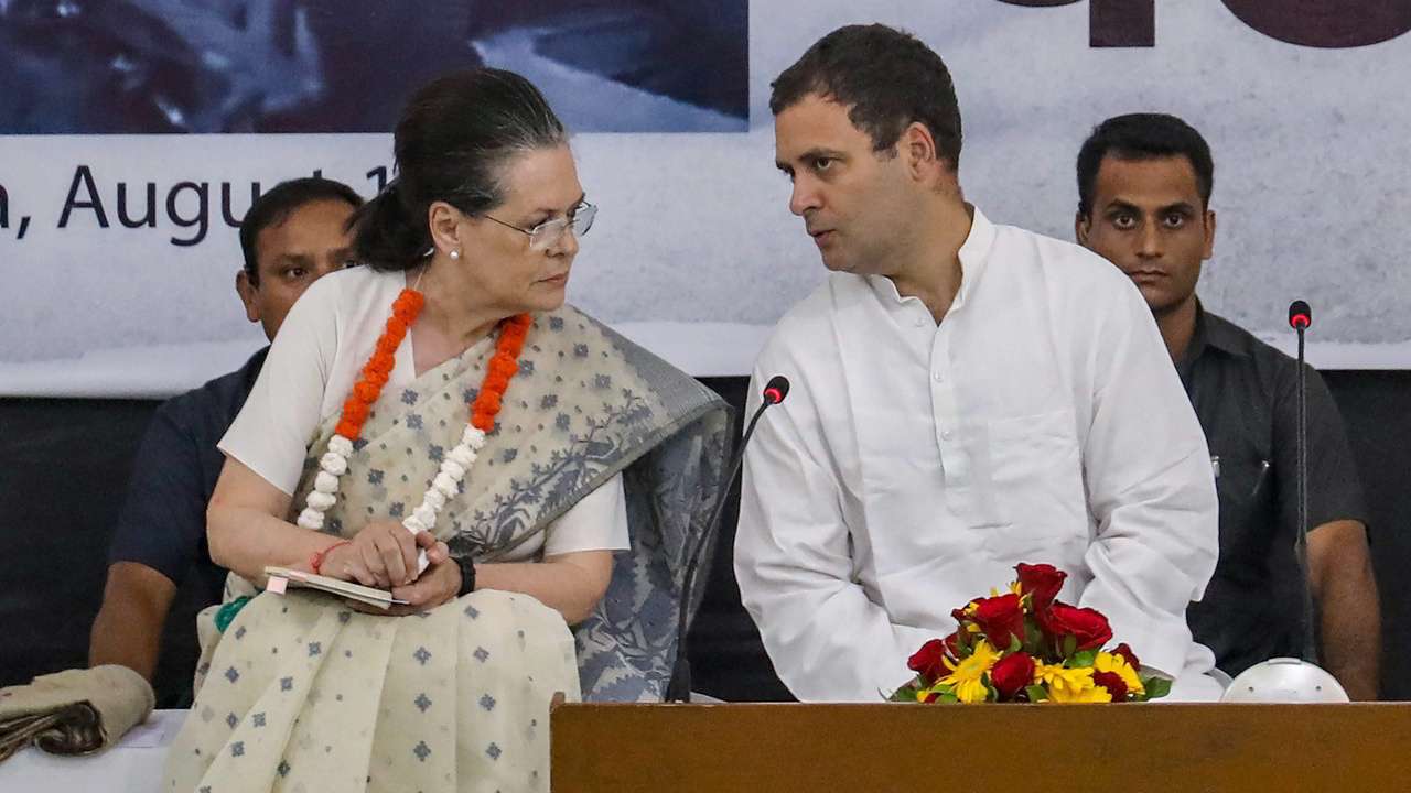 Rahul with Sonia Gandhi