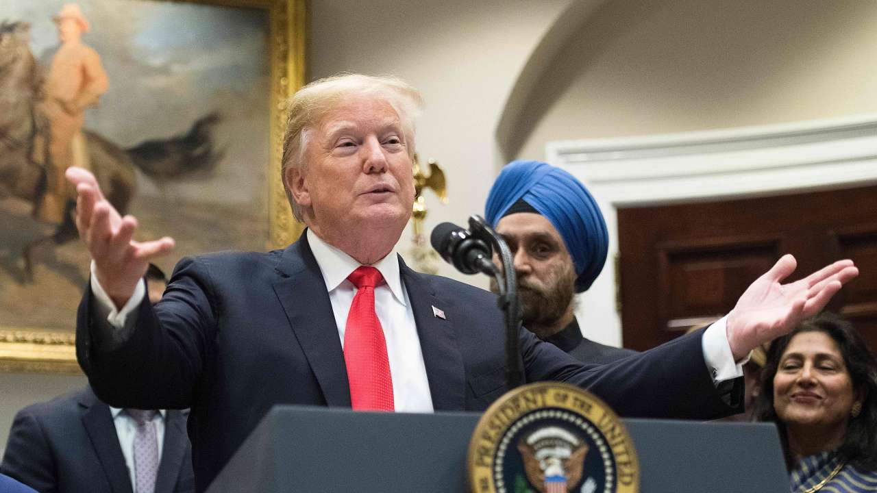 Diwali ceremonial lighting of the Diya at the White House in Washington