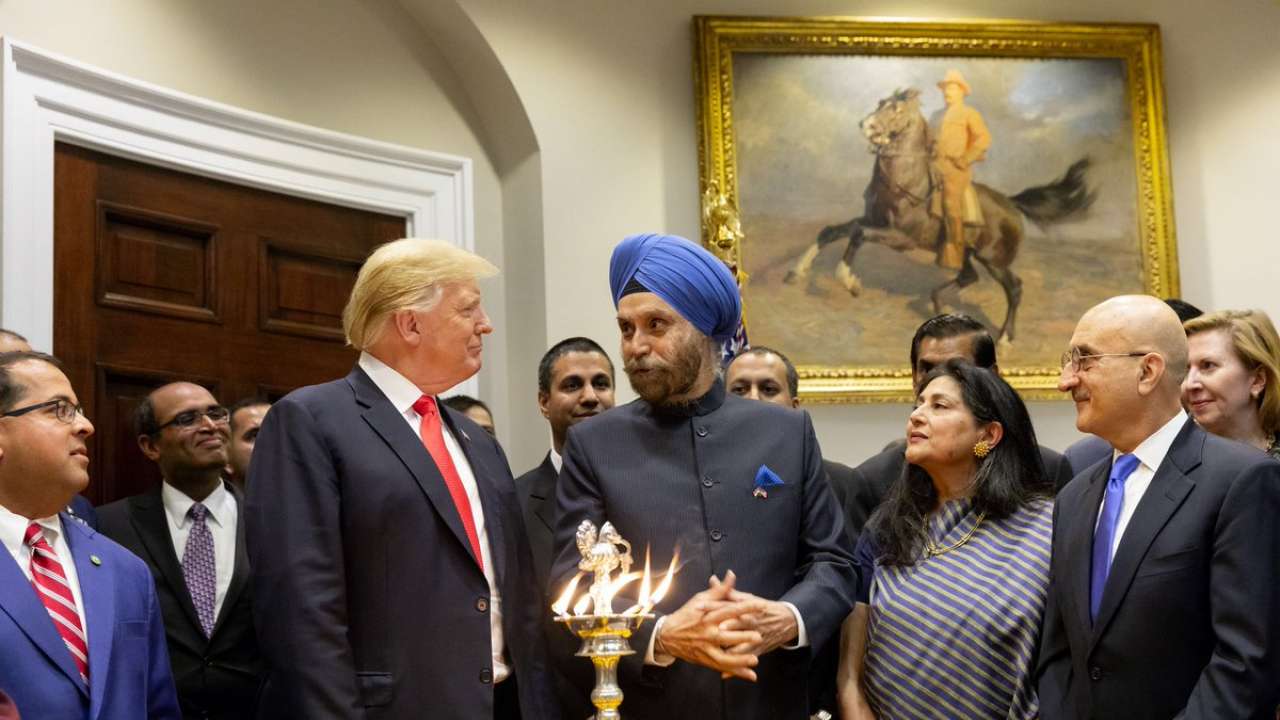 Donald Trump celebrating Diwali