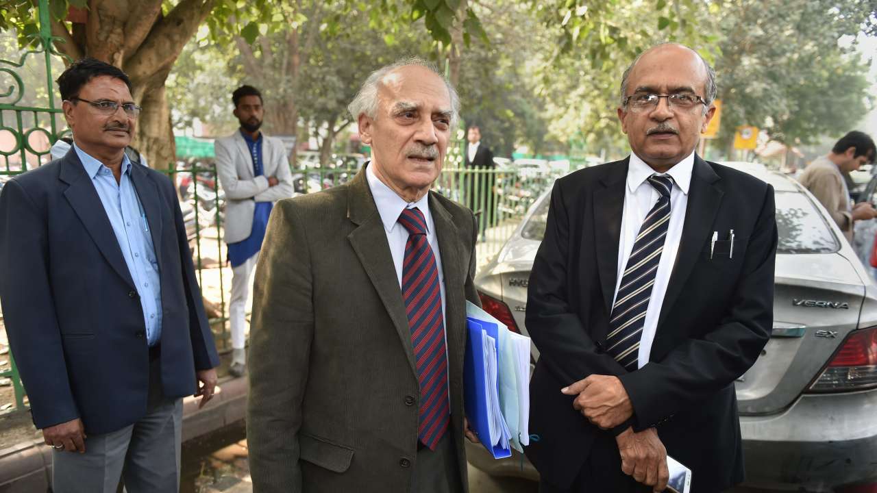 Arun Shourie and Prashant Bhushan
