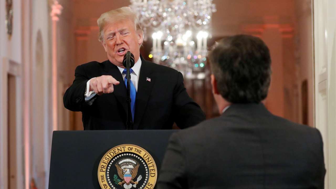 Donald Trump and Jim Acosta