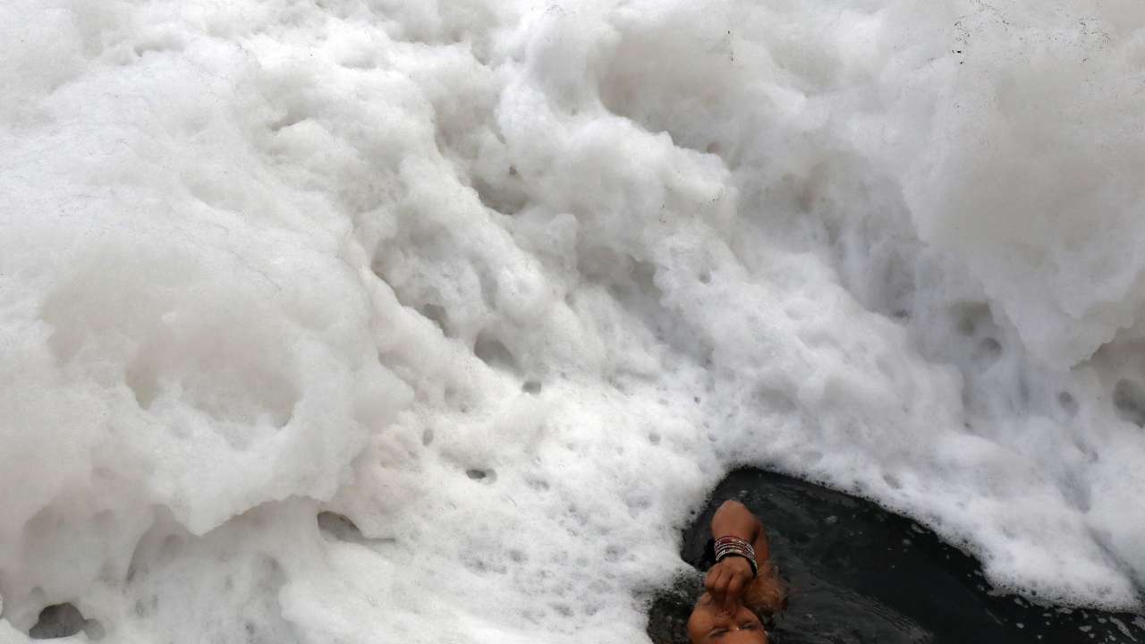 Woman in the river