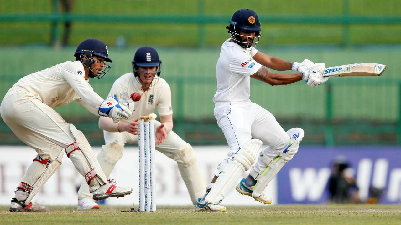 Roshen Silva in action on Thursday